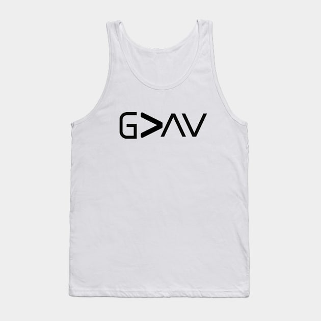 God Is Greater Than The Highs and Lows Tank Top by LaurelBDesigns